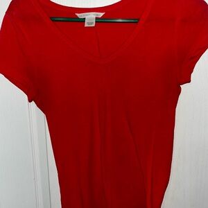 Victoria's Secret Bold Red Short Sleeve Tee